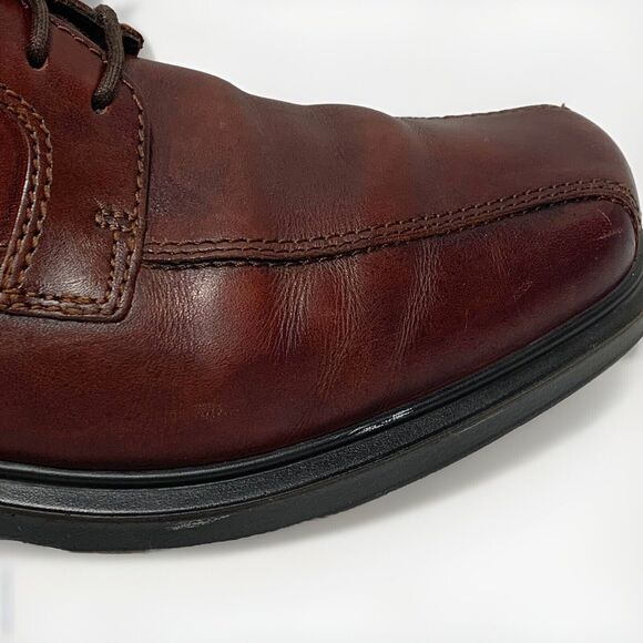 ECCO Men's Helsinki Bicycle Toe  Brown Leather Shoes 43 EU / 9-9.5 US - Picture 6 of 15